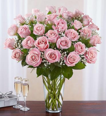 Pretty Pink Roses - up to 3 dozen