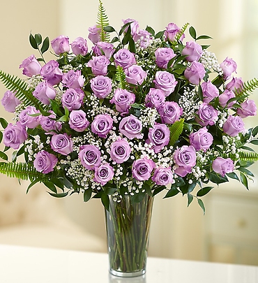 Ultimate Elegance Long Stem Purple Roses