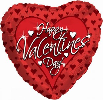 Happy Valentine\'s Day Mylar Balloon