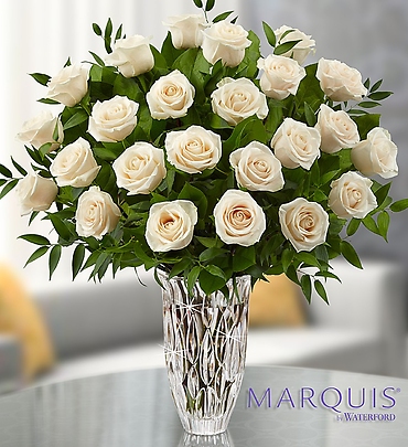 Marquis by Waterford Premium White Roses