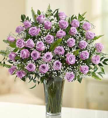 Ultimate Elegance Long Stem Purple Roses