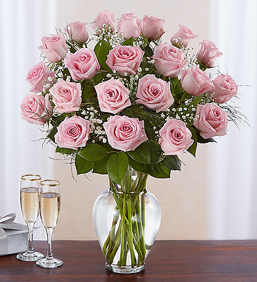 Pretty Pink Roses - up to 3 dozen